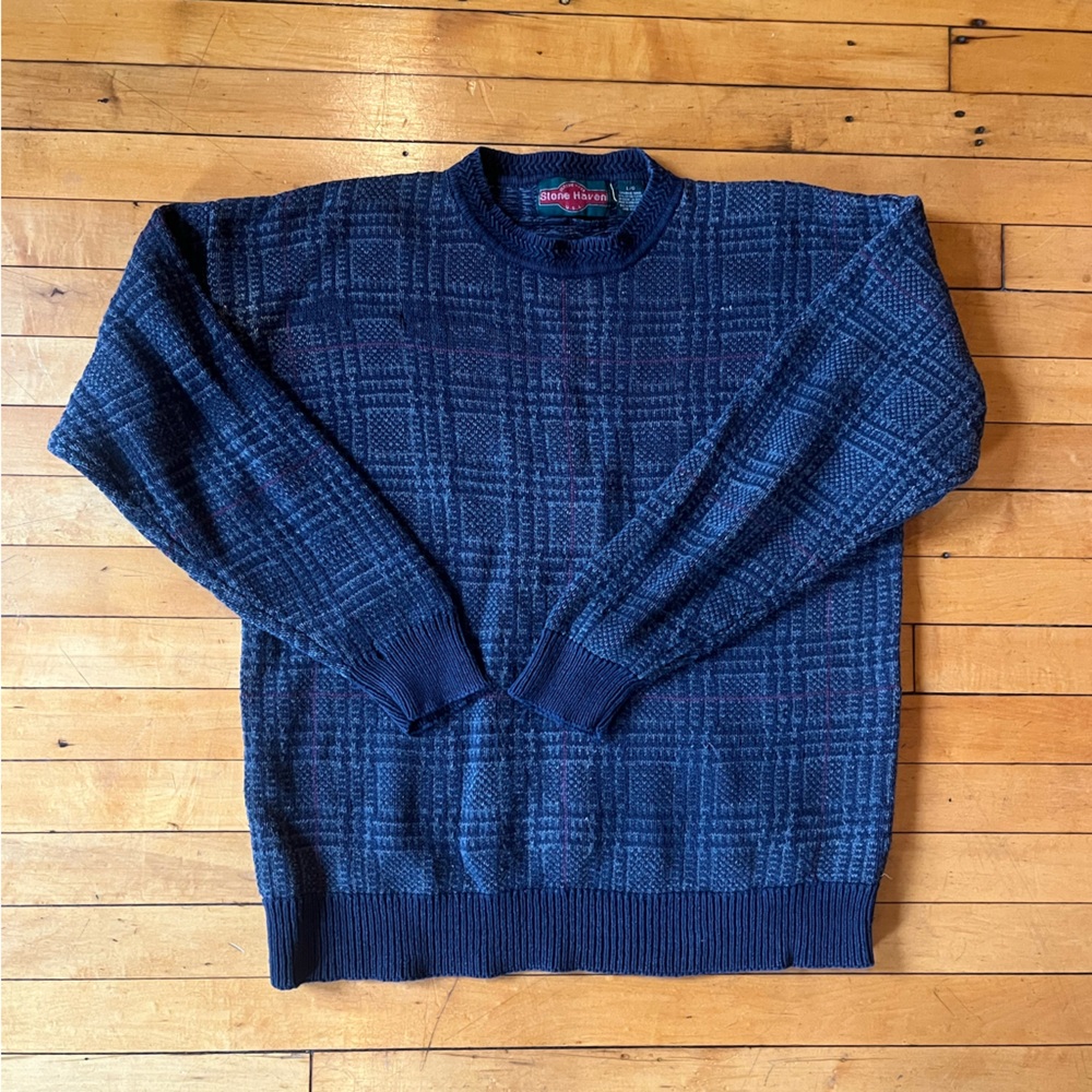 Vintage Blue Crewneck Sweater